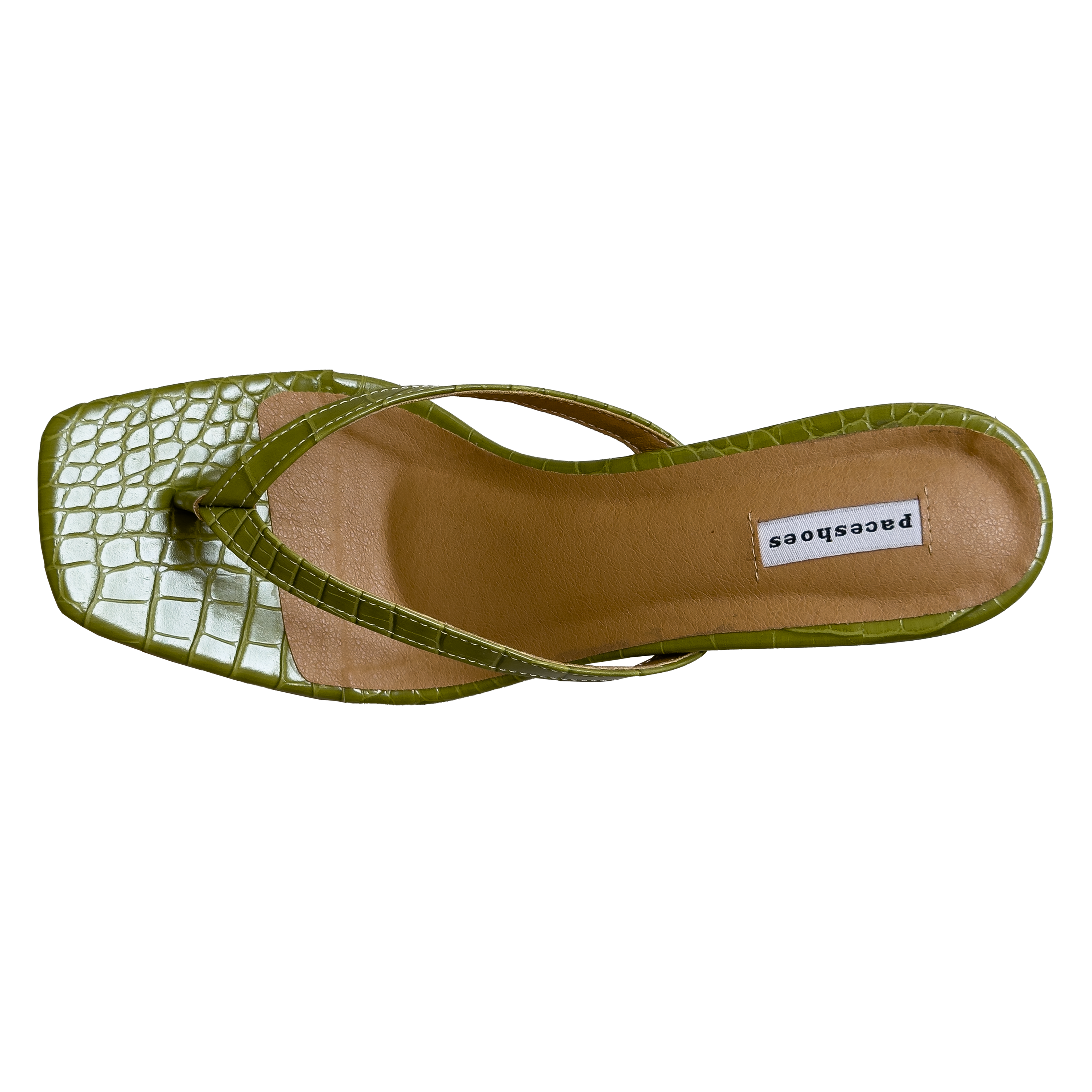 Olive Croc thong