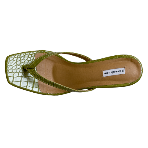 Olive Croc thong