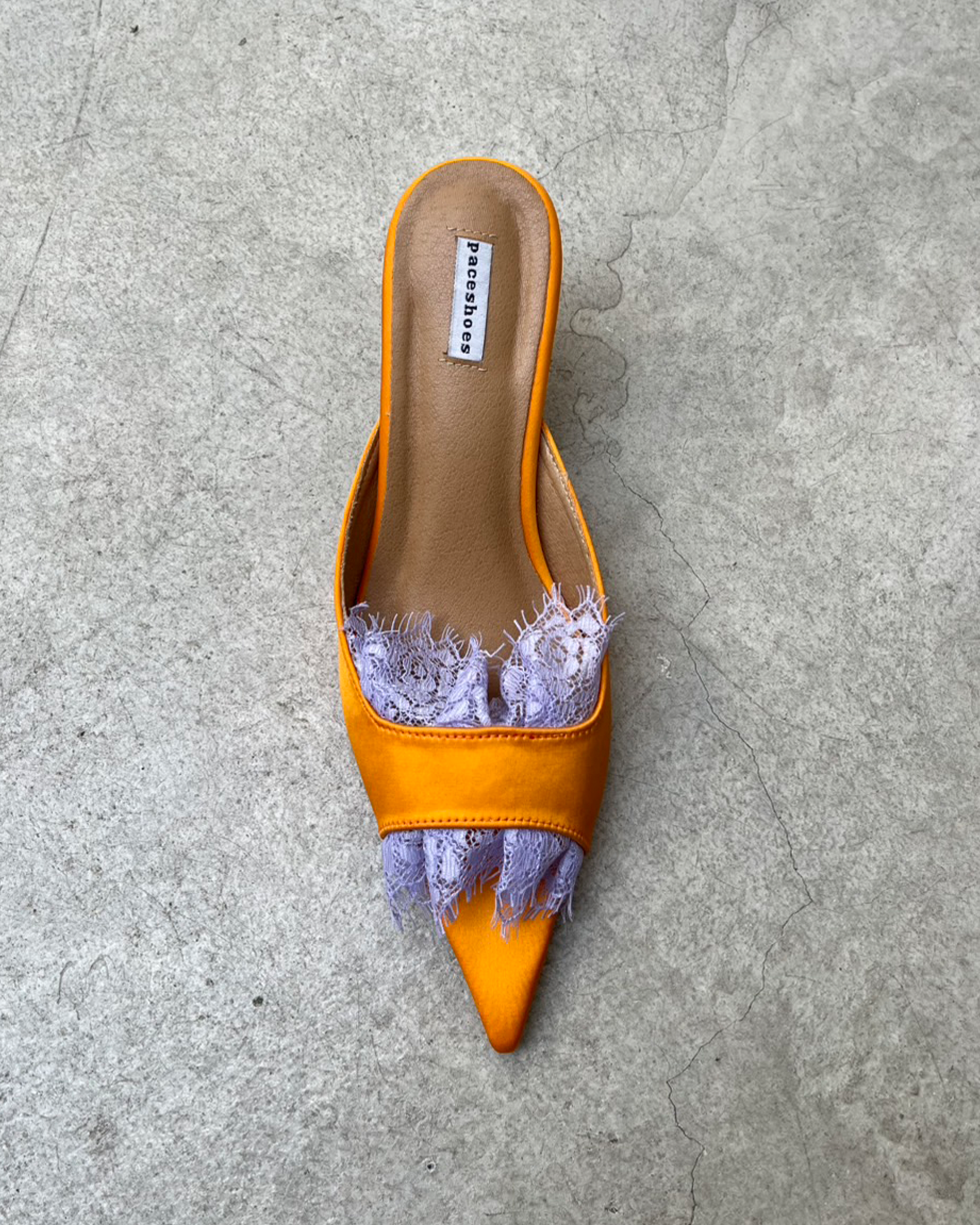 Freya - Orange & Lilac Lace